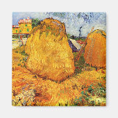 Aimant Haystacks en Provence par Vincent van Gogh (Devant)