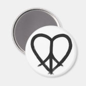 Aimant HE(ART) de la paix (Recto/Verso)