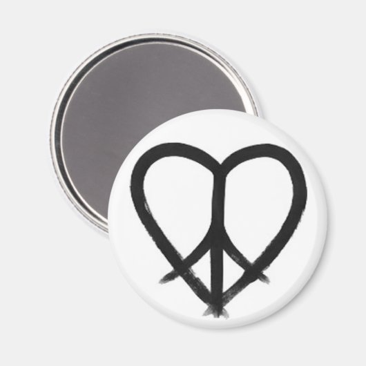 Aimant HE(ART) de la paix (Recto/Verso)