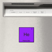 Aimant He - Hercules Funny Chimie Élément Symbole Tee (In Situ (Lave-vaisselle))