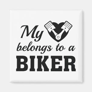 Aimant Heart Belongs Biker