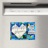 Aimant Heart Collage Wall Art Music Abstract Decor (In Situ (Lave-vaisselle))