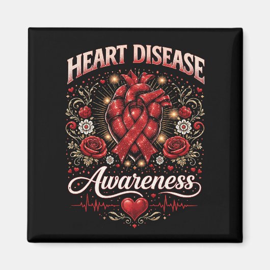 Aimant Heart Disease Awareness (Devant)