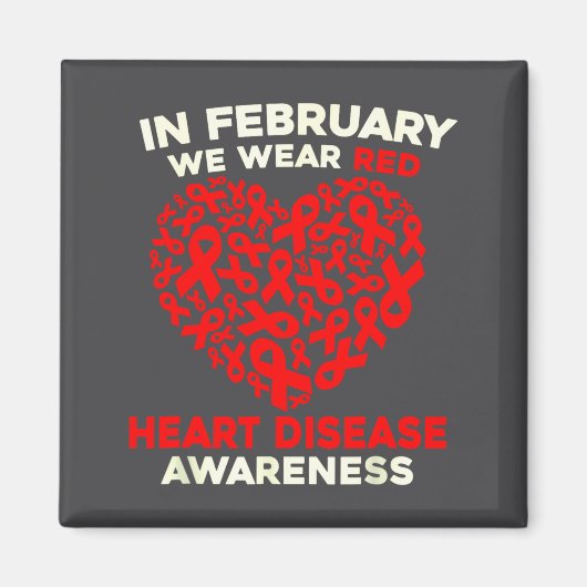 Aimant Heart Disease Awareness Go Red In February Health  (Devant)