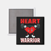 Aimant Heart Disease Awareness Heart Warrior Wear Red Hea (Recto/Verso)