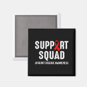 Aimant Heart Disease Warrior Support Squad Heart Disease (Recto/Verso)