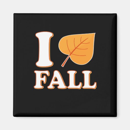 Aimant Heart Fall It’s Fall Y’all Creative Décontracté (Devant)