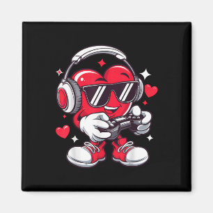 Aimant Heart Gamer Funny Valentines Jour Jeux Vidéos Homm