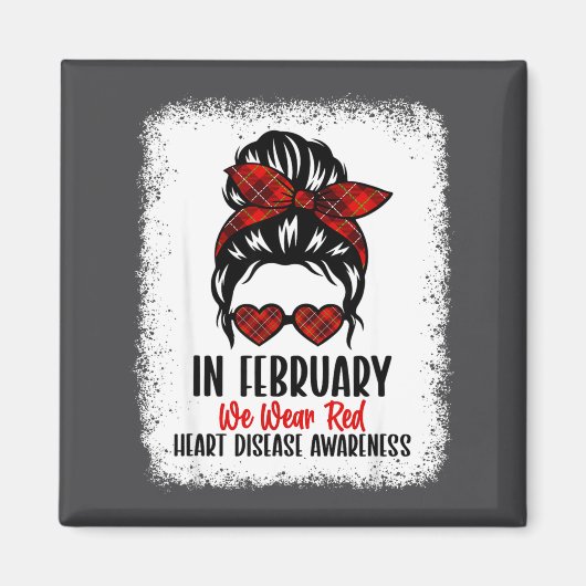 Aimant Heart Health Heart Disease Awareness Heartbeat Chd (Devant)