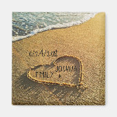 Aimant Heart in the Sand Tropical Beach (Devant)