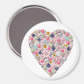 Aimant Heart of beads (Recto/Verso)
