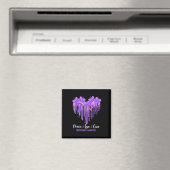 Aimant Heart Peace Love Cure Fibromyalgie Sensibilisation (In Situ (Lave-vaisselle))