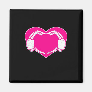 Aimant Heart Skeleton mains gothique Valentine classique