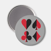 Aimant Heart Spade Diamond Club (Recto/Verso)