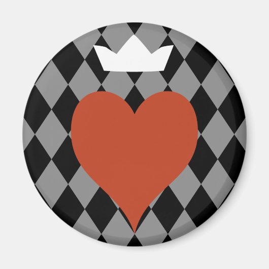 Aimant Heart with Crown (Devant)
