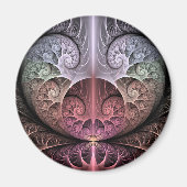 Aimant Heartbeat, Abstrait surreal Imaginaire Fractal Art (Devant)