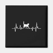 Aimant Heartbeat Cat  (Devant)