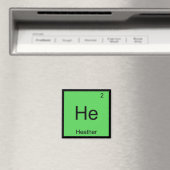 Aimant Heather Nom Chimie Élément Tableau Périodique (In Situ (Lave-vaisselle))
