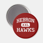 Aimant Hébron - Hawks - Lycée - Hébron Indiana (Recto/Verso)