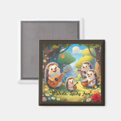 Aimant "Hedgehog Rhythm Crew" (Recto/Verso)