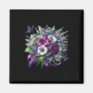 Aimant Heimerheimer Violet Floral Pensée Démence Heimerhe