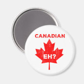Aimant Hein canadien ? Feuille d'érable (Recto/Verso)