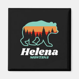 Aimant Helena Montana Pêche Ski Snowboard Ours