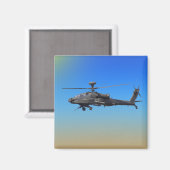 Aimant Hélicoptère Apache AH-64 (Recto/Verso)