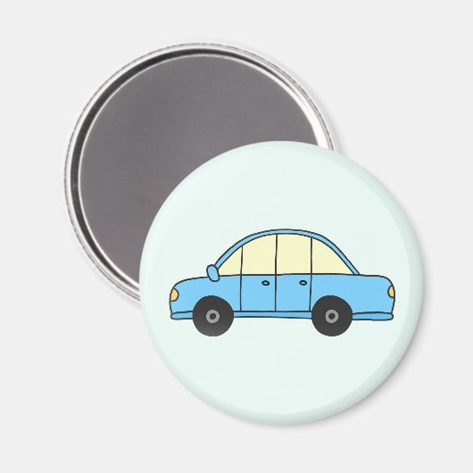 Aimant Hellblaues Auto (Recto/Verso)