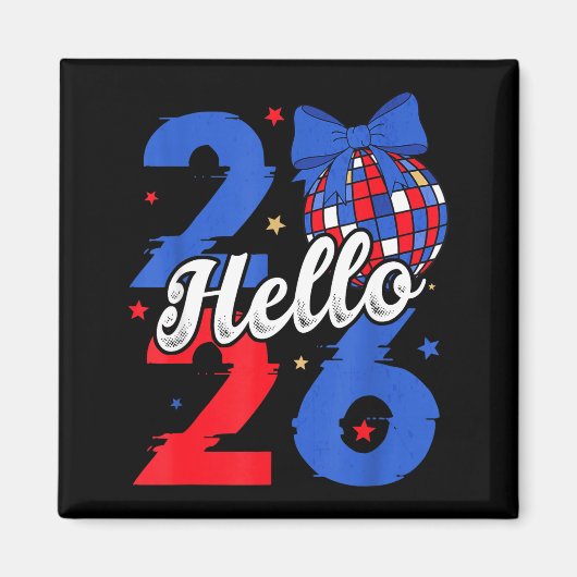Aimant Hello 2026 Happy New Year 2026 New Year's Eve Part (Devant)