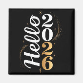 Aimant Hello 2026 New Year Celebration Eve Party Men Wome (Devant)