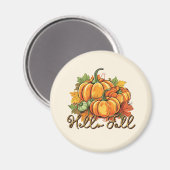 Aimant Hello Fall - Cosy Citrouille Patch (Recto/Verso)
