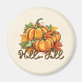 Aimant Hello Fall - Cosy Citrouille Patch (Devant)
