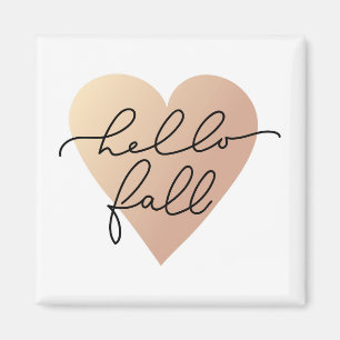 Aimant Hello Fall Love Heart