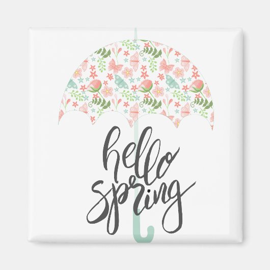 Aimant Hello Spring (Devant)