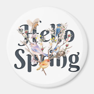 Aimant Hello Spring Birds