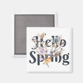 Aimant Hello Spring Birds (Recto/Verso)