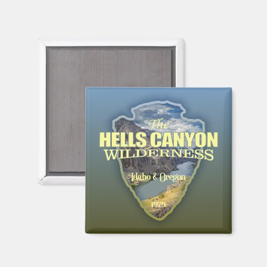 Aimant Hells Canyon WA (flèche) (Recto/Verso)