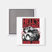 Aimant Hell's Revenge Moab Utah Off Road 4x4 Aventure (Recto/Verso)