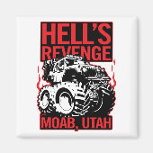 Aimant Hell's Revenge Moab Utah Off Road 4x4 Aventure (Devant)