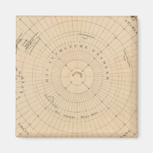 Aimant Hémisphère Sud, Antarctique (Devant)