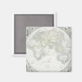 Aimant hémisphères easters, from a series of World Maps p (Recto/Verso)