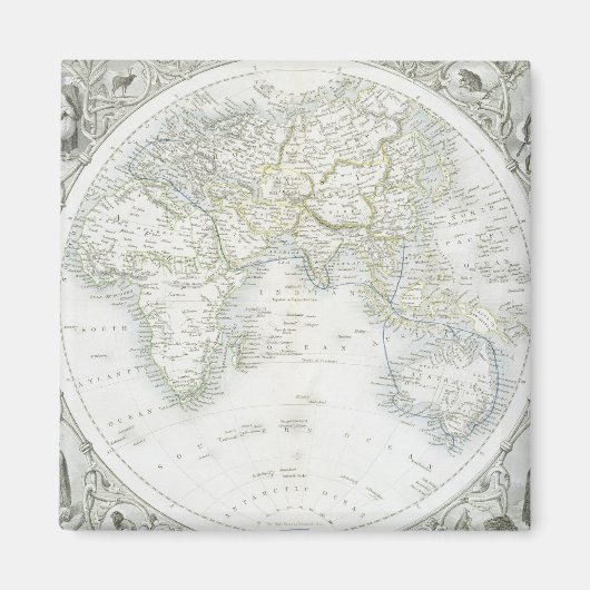 Aimant hémisphères easters, from a series of World Maps p (Devant)