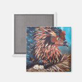 Aimant Hen avec poules (Recto/Verso)