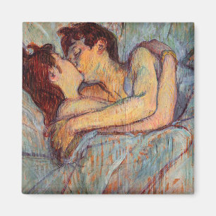Aimant Henri De Toulouse Lautrec - En Bed Le Baiser