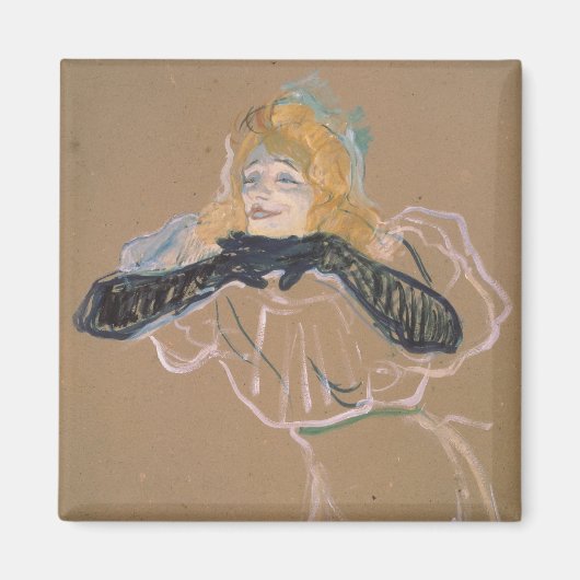 Aimant Henri de Toulouse-Lautrec | Yvette Guilbert singi (Devant)