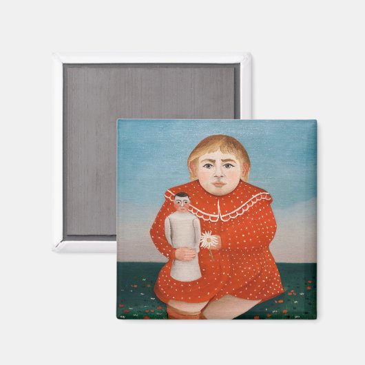 Aimant Henri Rousseau - Enfant avec poupée (Recto/Verso)