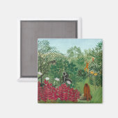 Aimant Henri Rousseau - Forêt tropicale avec singes (Recto/Verso)