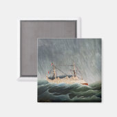Aimant Henri Rousseau - Le navire dans la tempête (Recto/Verso)