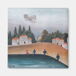Aimant Henri Rousseau - Les Pêcheurs et le Biplan